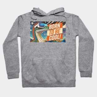 Born to be cool – Dinosaur in space Hoodie